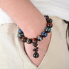 Dark Wood Color-Engraved Buddhist Prayer Bracelet - Zodeys