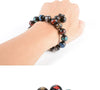 Dark Wood Color-Engraved Buddhist Prayer Bracelet - Zodeys