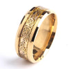 Gold Carbon Fiber Tundra Steel Ring - Zodeys