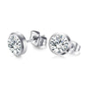 Silver Cubic Zirconia Stud Earrings