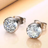 Silver Cubic Zirconia Stud Earrings