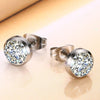Silver Cubic Zirconia Stud Earrings