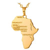 Africa Pendant Necklace - Zodeys