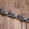 Silver Twisted Dragon Singapore Chain Bracelet