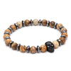 Onyx Black Skull Natural Stone Bracelet - Zodeys