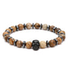 Onyx Black Skull Natural Stone Bracelet - Zodeys
