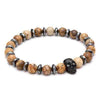 Onyx Black Skull Natural Stone Bracelet - Zodeys
