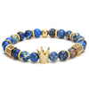 Imperial Crown Natural Stone Charm Bracelet - Zodeys