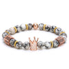 Imperial Crown Natural Stone Charm Bracelet - Zodeys