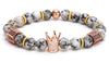 Imperial Crown Natural Stone Charm Bracelet - Zodeys