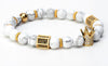 Imperial Crown Natural Stone Charm Bracelet - Zodeys