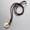 Tagua Nut Om Mani Padme Hum Simple Amulet Necklace - Zodeys