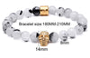 Goshenite Vanilla Haze Beaded Skull Bracelet - Zodeys