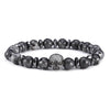 Machiavelli Grey Jasper Stone Micro Paved Bracelet - Zodeys