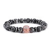 Machiavelli Grey Jasper Stone Micro Paved Bracelet - Zodeys