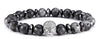 Machiavelli Grey Jasper Stone Micro Paved Bracelet - Zodeys