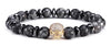 Machiavelli Grey Jasper Stone Micro Paved Bracelet - Zodeys