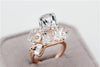 Arctic Roses Rose Gold Crystal Ring - Zodeys