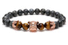 Bulldog Millionaire Natural Stone Beaded Bracelet - Zodeys