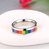 Stainless Steel Rainbow Ring
