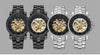 Onyx Gold Mechanical Skeleton Watch - Zodeys