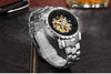 Onyx Gold Mechanical Skeleton Watch - Zodeys