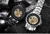 Onyx Gold Mechanical Skeleton Watch - Zodeys