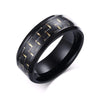 Electric Blue Carbon Fiber Tungsten Band - Zodeys