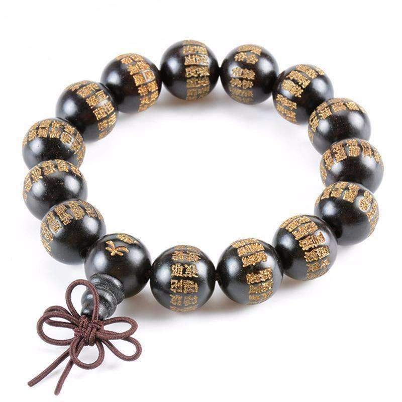 Great Compassion Mantra Ebony Buddhist Bracelet - Zodeys