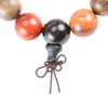 Hand-polished Multi-colored Sandalwood Beaded Mala Bracelet - Zodeys