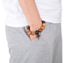 Hand-polished Multi-colored Sandalwood Beaded Mala Bracelet - Zodeys