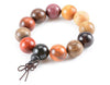 Hand-polished Multi-colored Sandalwood Beaded Mala Bracelet - Zodeys