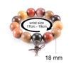 Hand-polished Multi-colored Sandalwood Beaded Mala Bracelet - Zodeys