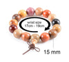 Hand-polished Multi-colored Sandalwood Beaded Mala Bracelet - Zodeys