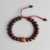 Tibetan Buddhist Handmade Red Sandalwood Prayer Bracelet - Zodeys