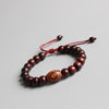 Tibetan Buddhist Handmade Red Sandalwood Prayer Bracelet - Zodeys