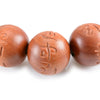 Hand-carved Sanskrit Incantations Sandalwood Prayer Beads Bracelet - Zodeys