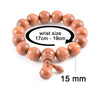 Hand-carved Sanskrit Incantations Sandalwood Prayer Beads Bracelet - Zodeys