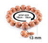 Hand-carved Sanskrit Incantations Sandalwood Prayer Beads Bracelet - Zodeys