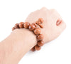 Hand-carved Sanskrit Incantations Sandalwood Prayer Beads Bracelet - Zodeys