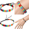 Rainbow Macramé Nylon Pride Bracelet