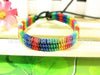 Rainbow Macramé Nylon Pride Bracelet