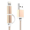 2 in 1 Micro USB Cable for iPhone - Zodeys