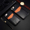 Vertical Flip Card Holder Leather Case For iPhone - Zodeys