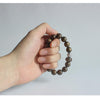 White Copper Natural Wood 'OM MANI PADME HUM' Bracelet - Zodeys