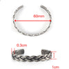 Twisted Yungin Silver Wire Cuff Bangle - Zodeys