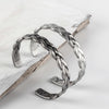 Twisted Yungin Silver Wire Cuff Bangle - Zodeys