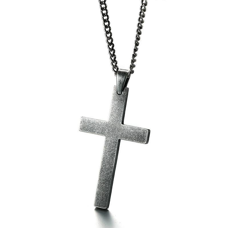 Large Cross Vintage Classic Necklace - Zodeys