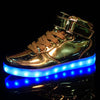 Golden / Silver LED Sneakers - Shoes - Zodeys