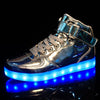 Golden / Silver LED Sneakers - Shoes - Zodeys